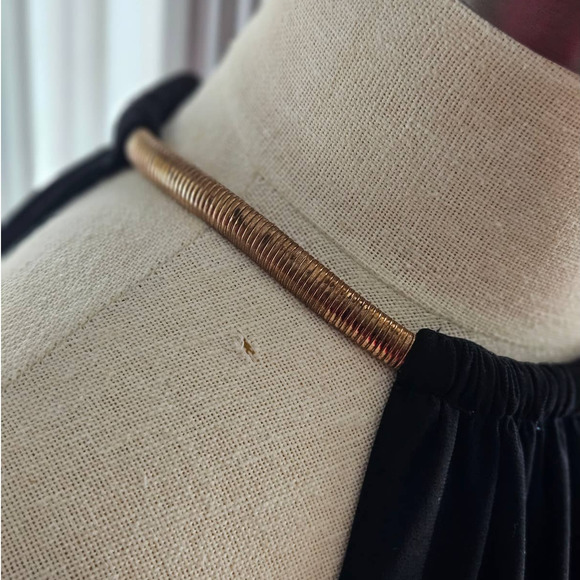 Xscape by Joanna Chen Fuschia Black Long Pleated Maxi Casual Ombre Dress Size 6 - Picture 10 of 12